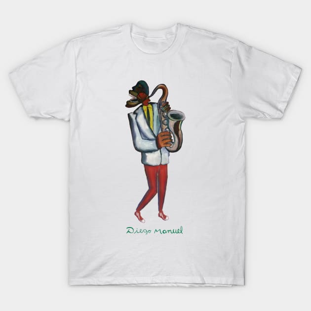 Sax Ha! Ha! T-Shirt by diegomanuel